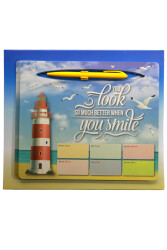 Notyaz Kalemli Bloknot Mousepad Smıle Kbm-3327 - Notyaz