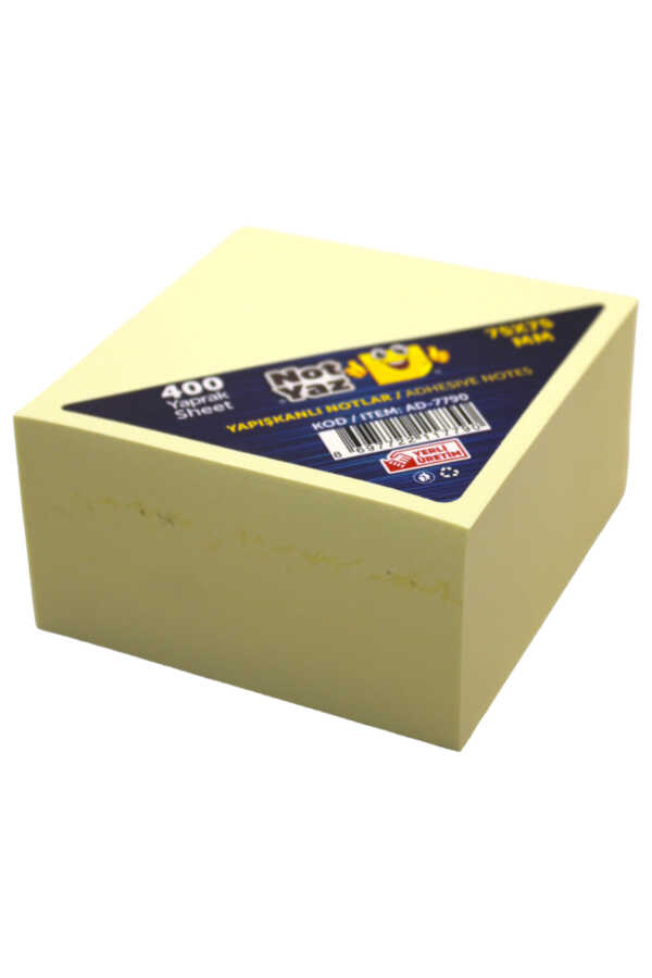 Notyaz Küp Blok 400 Yaprak 75 X 75 Mm Ad-7790