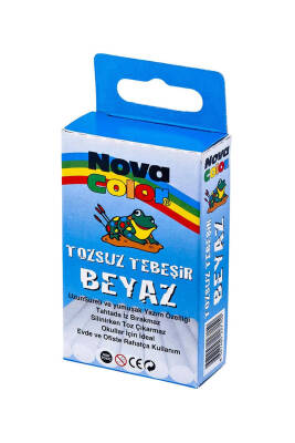 Nova Color 10'lu Beyaz Tozsuz Tebeşir - 2