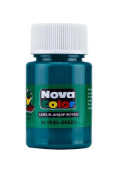 Nova Color Akrilik Boya Yeşil Şişe Nc-172 - Nova Color