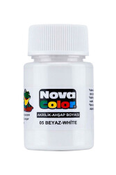 Nova Color Akrilik Boya Beyaz Şişe Nc-173 - Nova Color