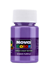 Nova Color Akrilik Boya Mor Şişe Nc-177 - Nova Color
