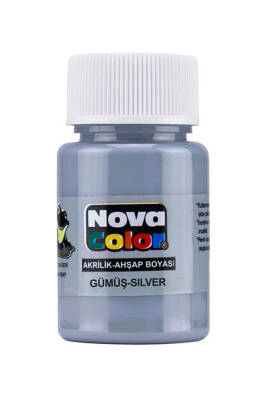 Nova Color Akrilik Boya Gümüş Şişe 35 cc Nc-235 - 1