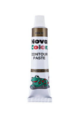 Nova Color Nc-186 Cam Kontur Altın Yaldızlı - 1