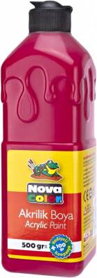 Nova Color Nc-382 Kırmızı Akrilik Boya 500 ml - 1