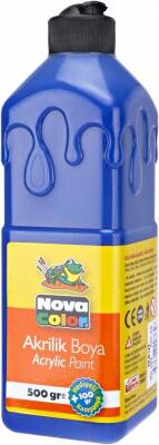 Nova Color Nc-383 Mavi Akrilik Boya 500 ml - 1