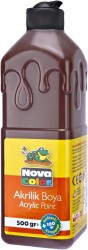 Nova Color Nc-387 Kahve Akrilik Boya 500 ml - Nova Color