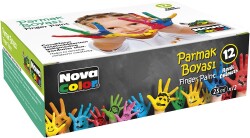 Nova Color Nc-460 Parmak Boyası 12'li - Nova Color