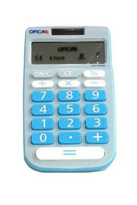 Ofıca Mavi Renk Hesap Makinesi Fh-2600 - 1
