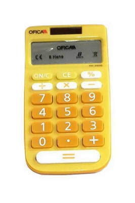 Ofıca Sarı Renk Hesap Makinesi Fh-2600 - 1