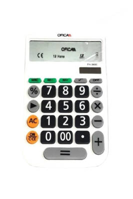 Ofıca Beyaz Renk Hesap Makinesi Fh-3600 - 1