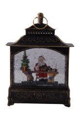 Orca Yılbaşı Figürlü Kar Küresi Cam Işıklı Metal Gövde 12x20 A Orc-Hdy-2352 - 1