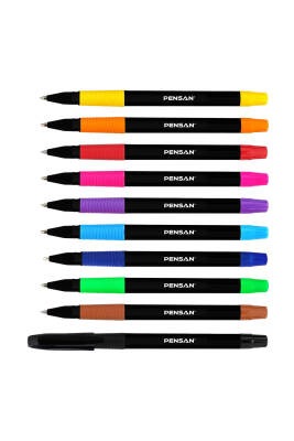 Pensan Sıgn Up Tükenmez Kalem Renkli 10'lu 1 mm - 1