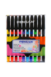 Pensan Sıgn Up Tükenmez Kalem Renkli 10'lu 1 mm - 2
