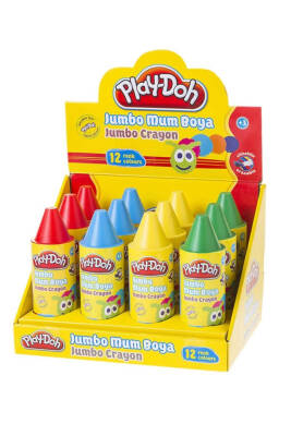Play-Doh 12 Renk Silindir Crayon Boya Tüp Cr006 - 1