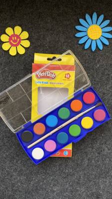 Play-Doh 12'li Sulu Boya Küçük Boy Su-002 - 1