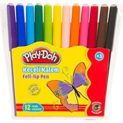 Play-Doh Keçeli Kalem 12'li Poşet Ke-005 - Playdoh