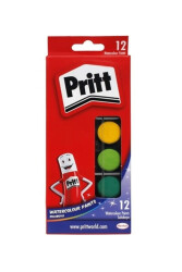 Pritt 12 Renk Küçük Sulu Boya - 1