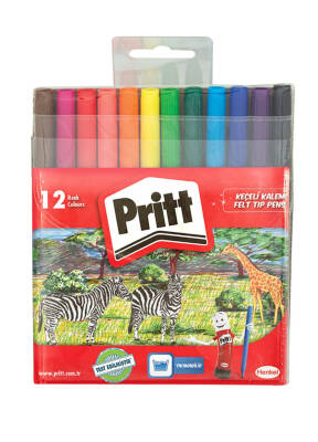 Pritt Keçeli Kalem 12'li Poşet - 1