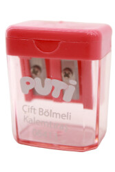 Puti Çift Bölmeli Mini Kalemtıraş 06413 - 22