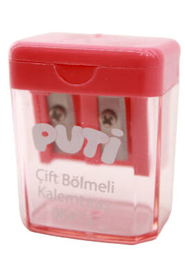 Puti Çift Bölmeli Mini Kalemtıraş 06413 - 13