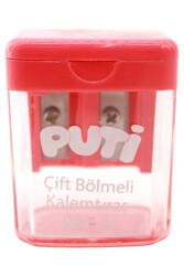 Puti Çift Bölmeli Mini Kalemtıraş 06413 - 15