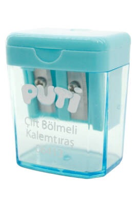 Puti Çift Bölmeli Mini Kalemtıraş 06413 - 8