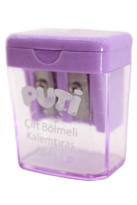 Puti Çift Bölmeli Mini Kalemtıraş 06413 - 3