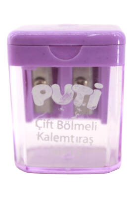 Puti Çift Bölmeli Mini Kalemtıraş 06413 - 5