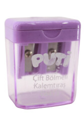 Puti Çift Bölmeli Mini Kalemtıraş 06413 - 7