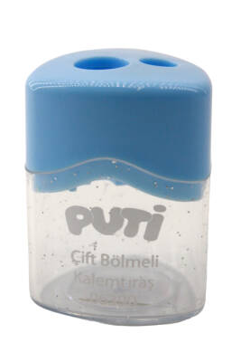 Puti Çift Bölmeli Pastel Renk Kalemtıraş 06390 - 11