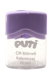 Puti Çift Bölmeli Pastel Renk Kalemtıraş 06390 - 9