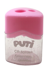 Puti Çift Bölmeli Pastel Renk Kalemtıraş 06390 - 4