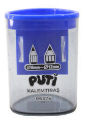 Puti Çift Bölmeli Plastik Kalemtıraş 06376 - 17