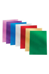 Puti Metalik Fon Kartonu 10'lu 25 x 35 cm 5565 - Puti