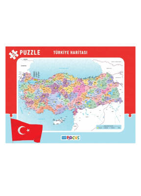 Rasyonel Türkiye Haritası 72 Parça Yapboz Puzzle 29 x 39 cm - 1