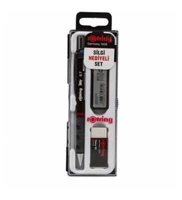 Rotring Bordo Tikky 0.7 Kalem + Kalem Ucu + Silgi Set - 2