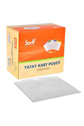 Sarff Güvenlik Yatay Kart Poşeti 12 x 11 cm (No:15207019) - Sarff