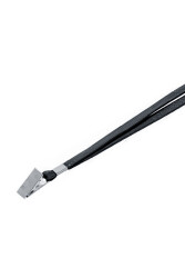 Sarff Kart Askı İpi Siyah Metal Klipsli - Sarff