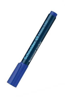 Schneıder Mavi Yuvarlak Uç Permanent Koli Kalemi 130 - 1