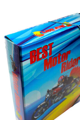 Seven Motor Sürücüsü Figürlü Lastikli Öğrenci Kutu Klasör 2077 - 2