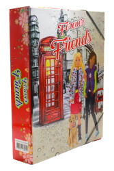 Seven Sonsuz Arkadaşlar Figürlü Lastikli Öğrenci Kutu Klasör 2077 - Seven