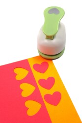 Kırtasiye Ofisi Bs124 Delgeç Şekilli Maxi Kalp Basım Çapı : 3.8 cm - 5