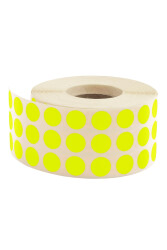 Taneks Sarı Nokta Etiket 5000'li 10 mm - Taneks