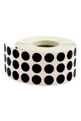 Taneks Siyah Nokta Etiket 5000'li 10 mm - Taneks