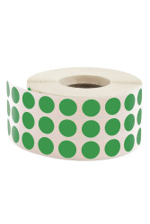 Taneks Yeşil Nokta Etiket 5000'li 10 mm - Taneks