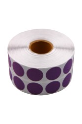 Taneks 20 mm Mor Nokta Etiket 2500Lü - 2
