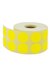 Taneks Sarı Nokta Etiket 2500'lü 20 mm - Taneks