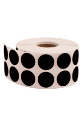 Taneks Siyah Nokta Etiket 2500'lü 20 mm - Taneks