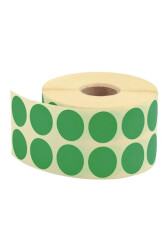 Taneks Yeşil Nokta Etiket 2500'lü 20 mm - Taneks